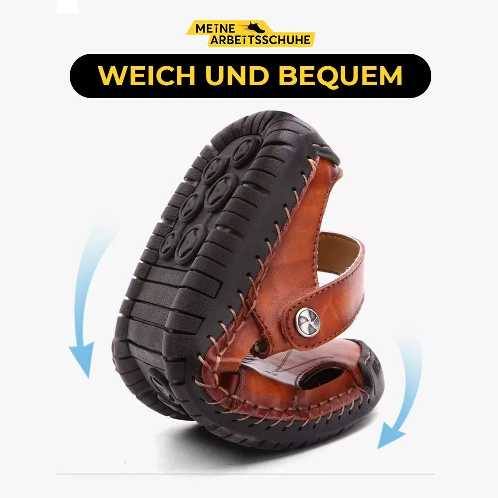 Orthopädische Ledersandalen