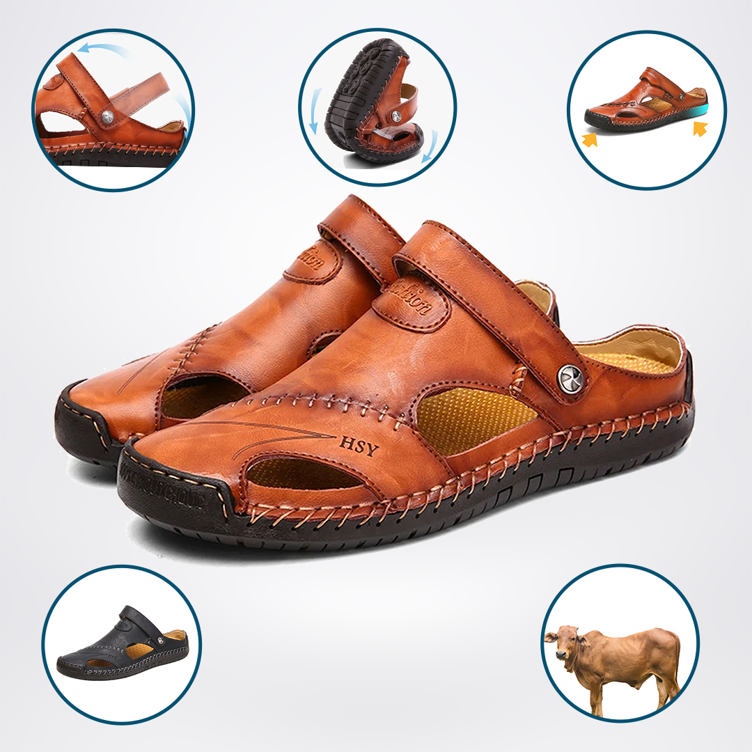 Orthopädische Ledersandalen