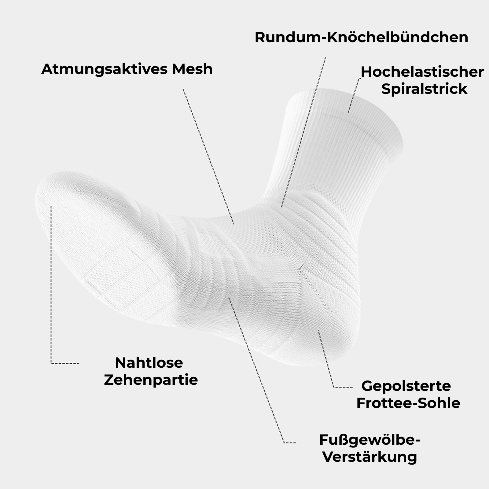 Kompressions Sportsocken (2er-Pack)