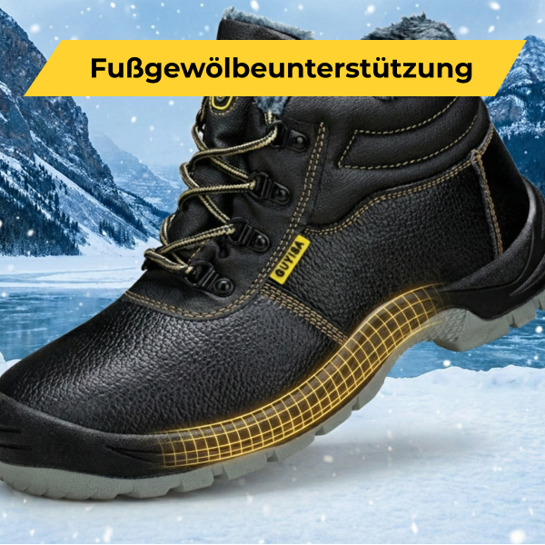 Köln Lederstiefel Sicherheitsschuhe - Robuster Leder-Winterstiefel