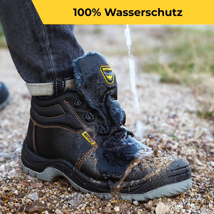 Köln Lederstiefel Sicherheitsschuhe - Robuster Leder-Winterstiefel