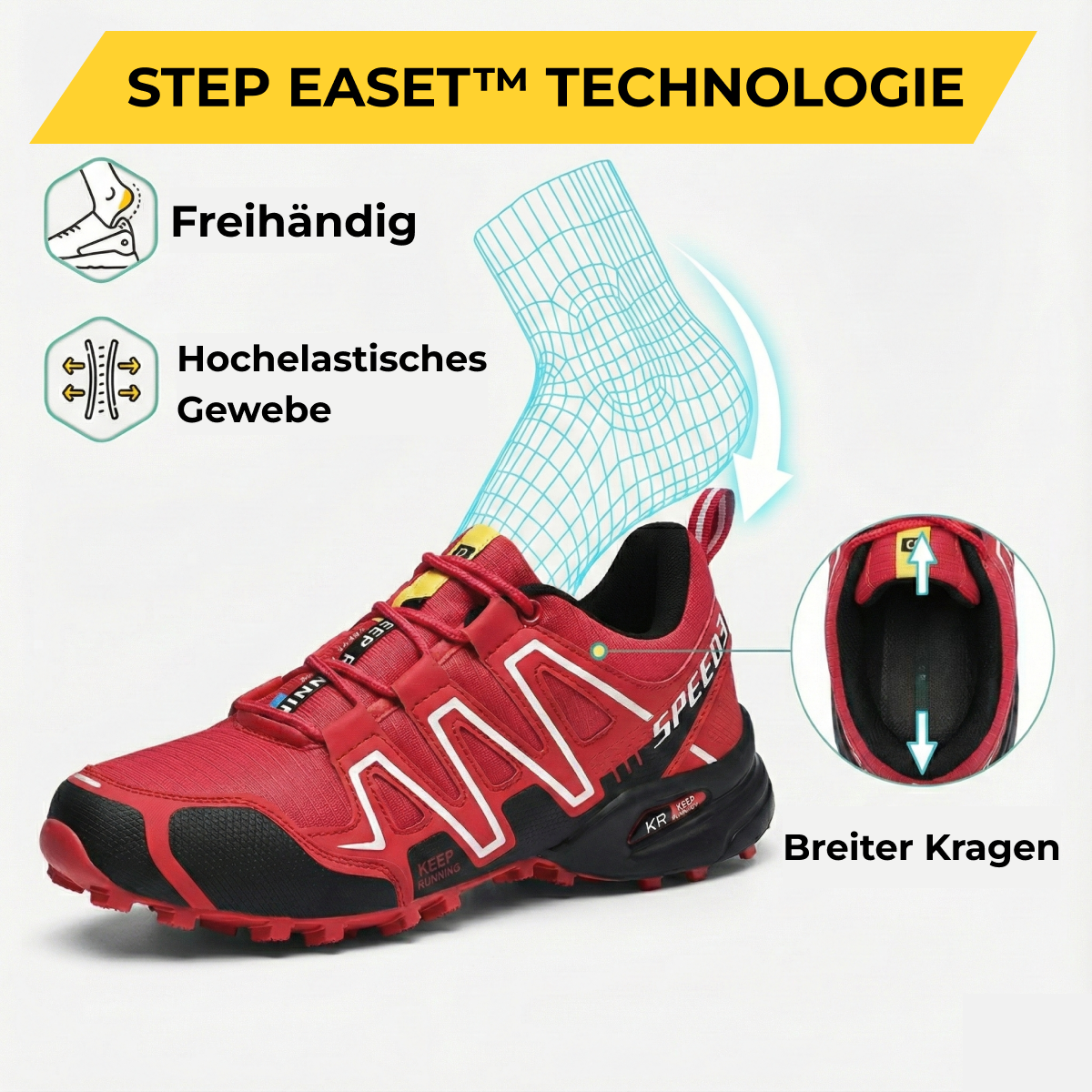 AlpenStride Pro – Orthopädische Trail-Wanderschuhe