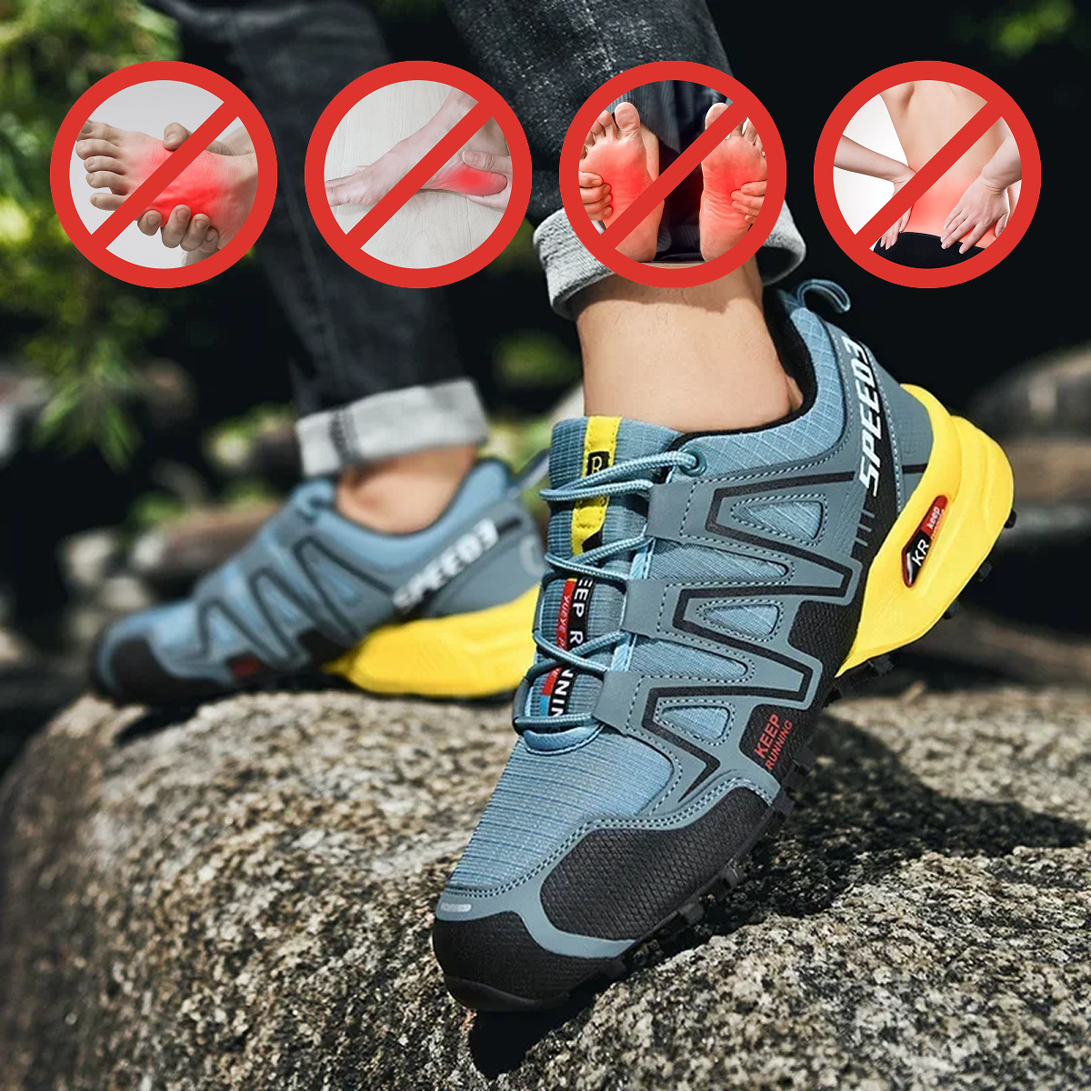 AlpenStride Pro – Orthopädische Trail-Wanderschuhe