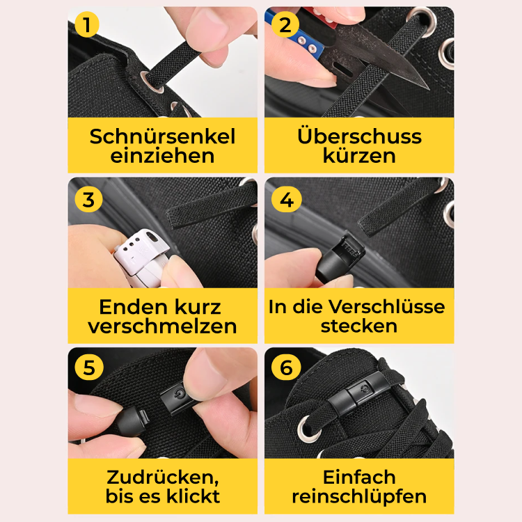 Schnürsenkel - Ohne Binden