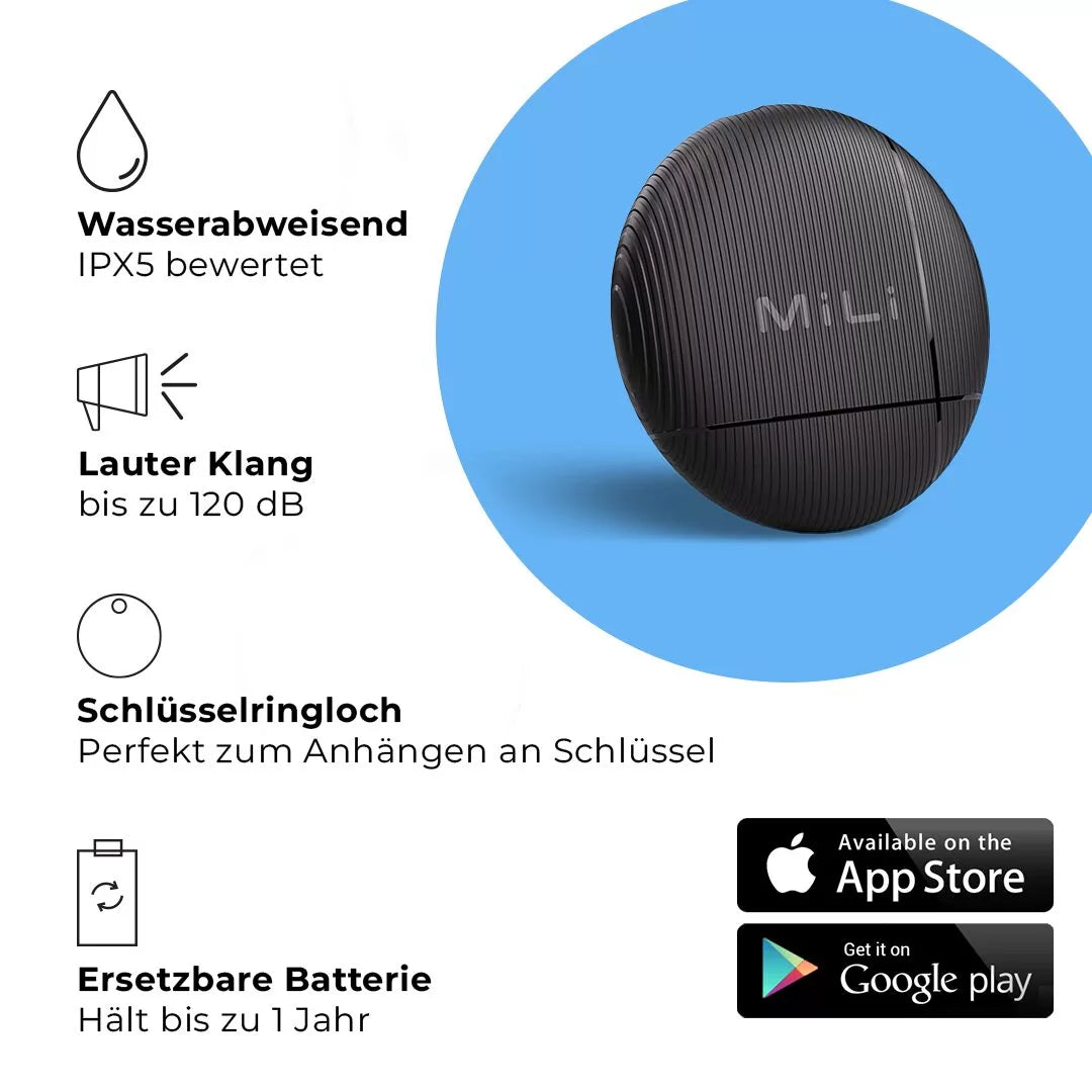 getMiLi Bluetooth Tracker (kompatibel mit iOS und Android)