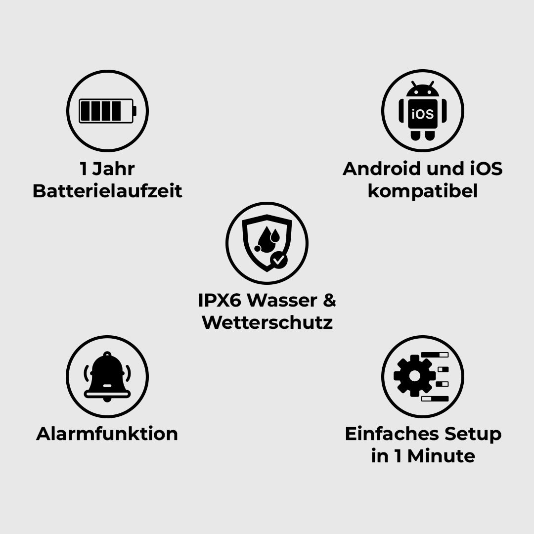 getMiLi Bluetooth Tracker (kompatibel mit iOS und Android)