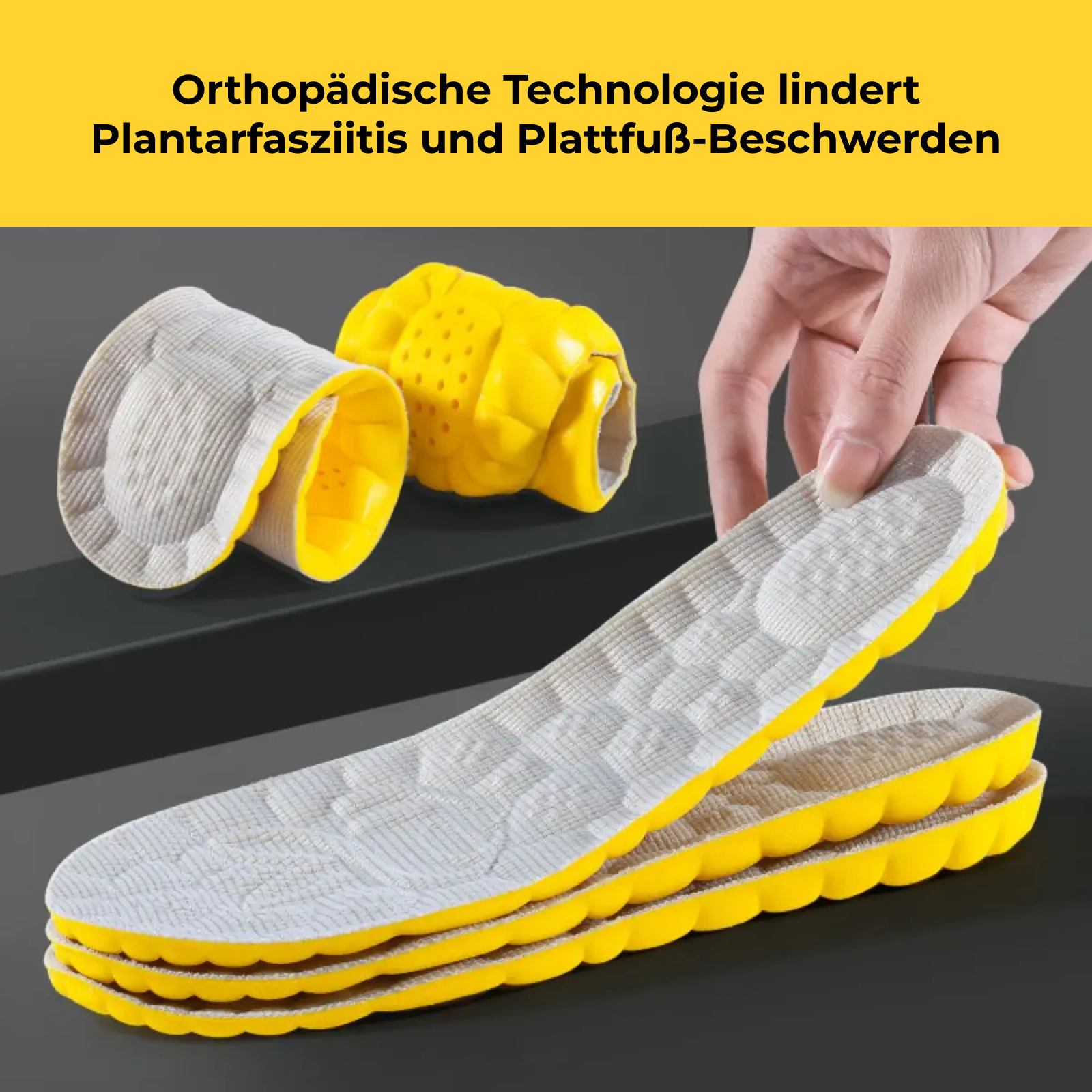 4D Sport Einlegesohlen - weich, atmungsaktiv & stoßdämpfend