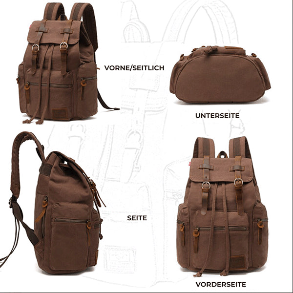 Grosser Canvas Reiserucksack