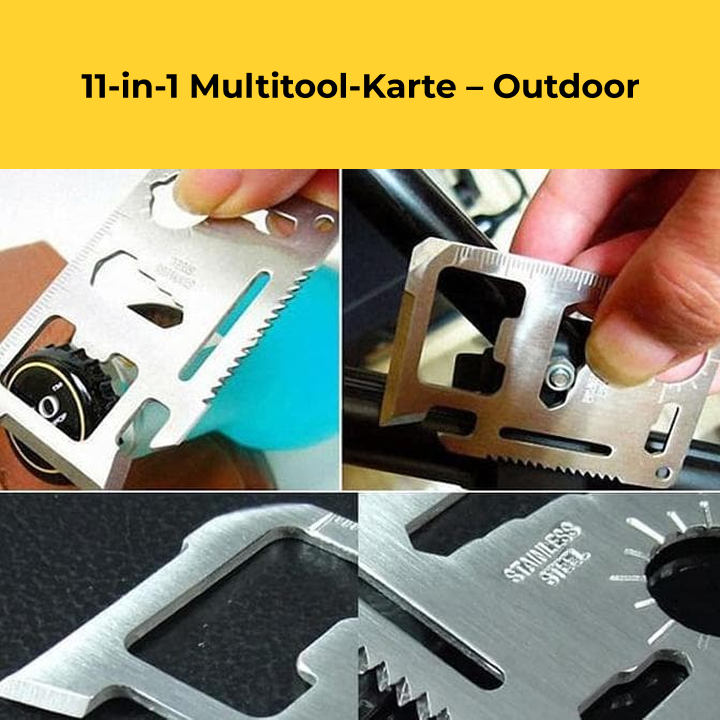 11-in-1 Multifunktionskarte – Kompaktes Tool für jede Situation
