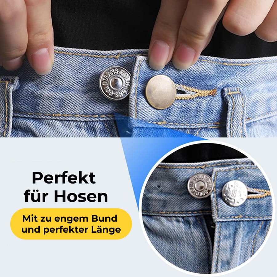 5PCS * Magische Jeans Knöpfe Hosenerweiterung