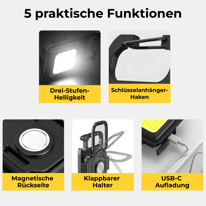 Mini Taschenlampe - USB-C Batterie