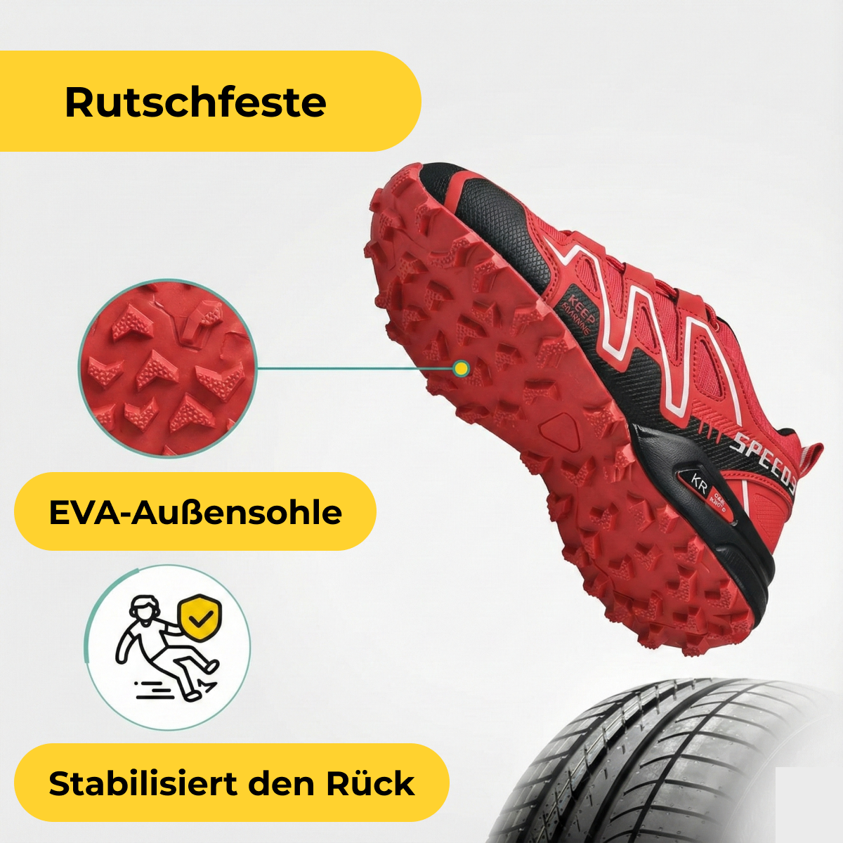 AlpenStride Pro – Orthopädische Trail-Wanderschuhe